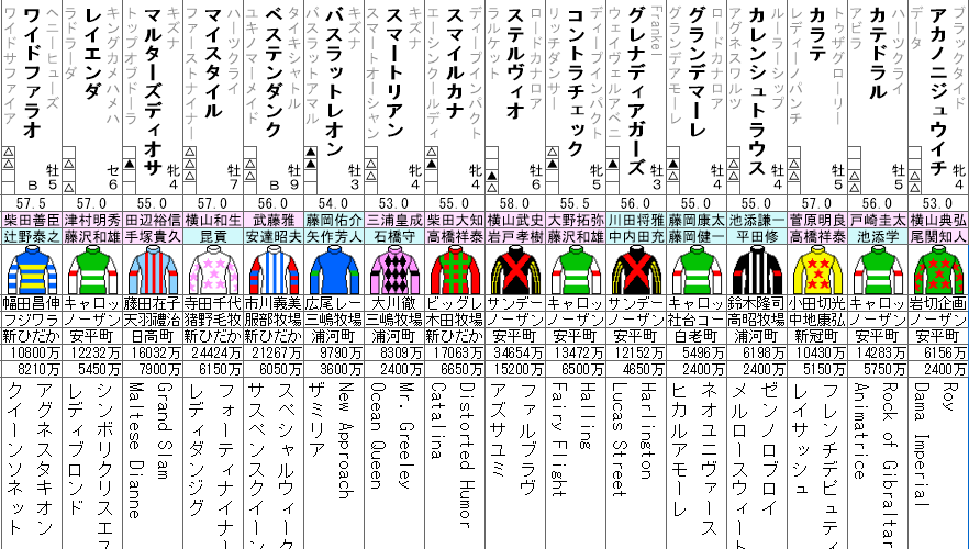 京成杯オータムハンデ2021 出走馬全頭分析
