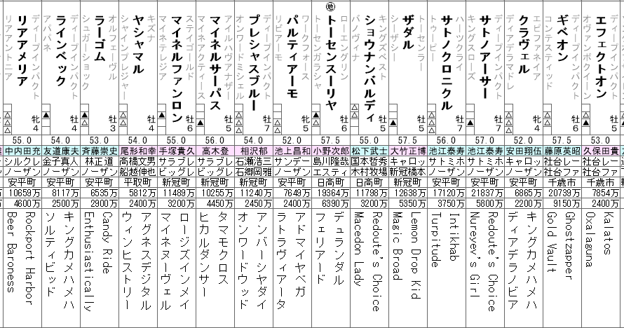 新潟記念 2021 出走馬全頭分析