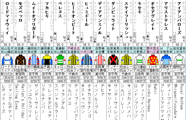 京都大賞典 出走馬全頭分析