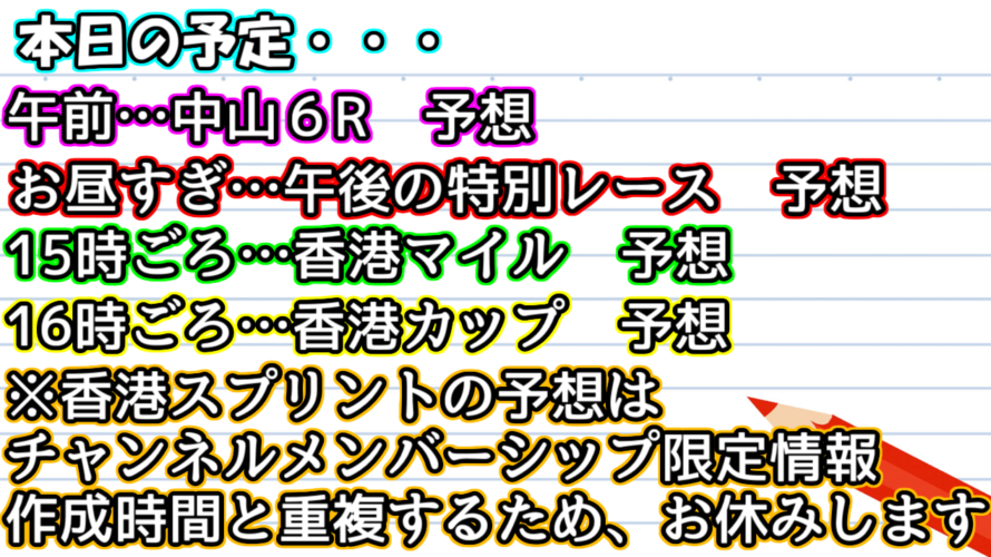 日曜中京10R つわぶき賞 予想