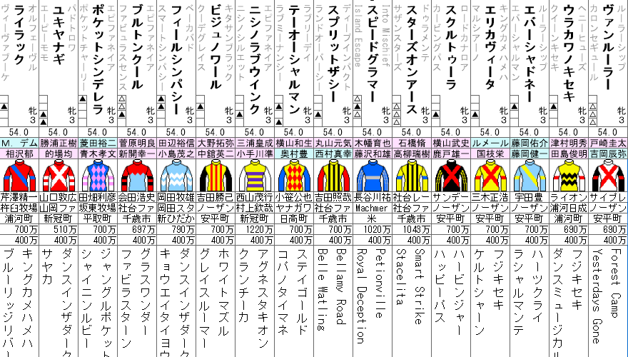 2022 フェアリーステークス 出走馬全頭分析
