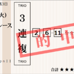 水曜大井11R 金盃　予想