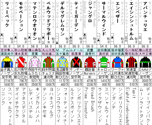ニュージーランドトロフィー 2022 出走馬全頭分析