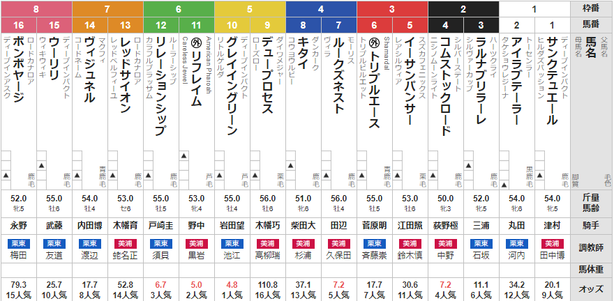 日曜東京11R パラダイスS 予想 ~馬連24.7倍的中~