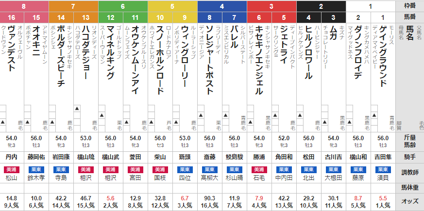 土曜函館5R 3歳未勝利 予想 ~注意11:37に買い目変更しました~