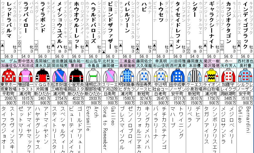 レパードS 2022 出走馬全頭分析