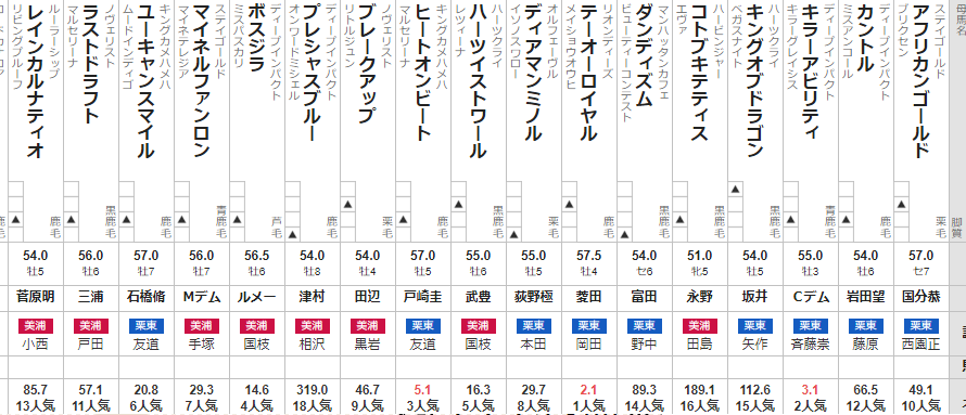 アルゼンチン共和国杯 2022 出走馬全頭分析