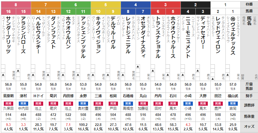 土曜中山11R 師走ステークス 予想 ~複勝&3連複91.3倍的中!~