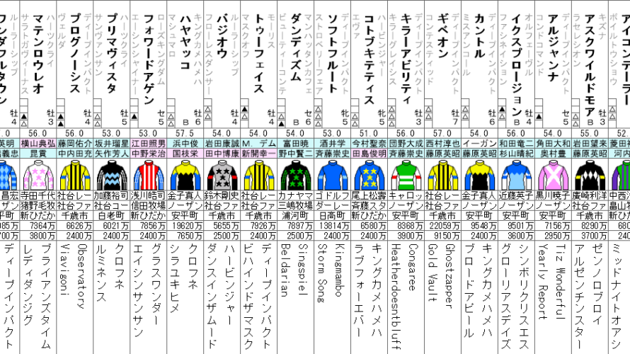 中日新聞杯 出走馬全頭分析