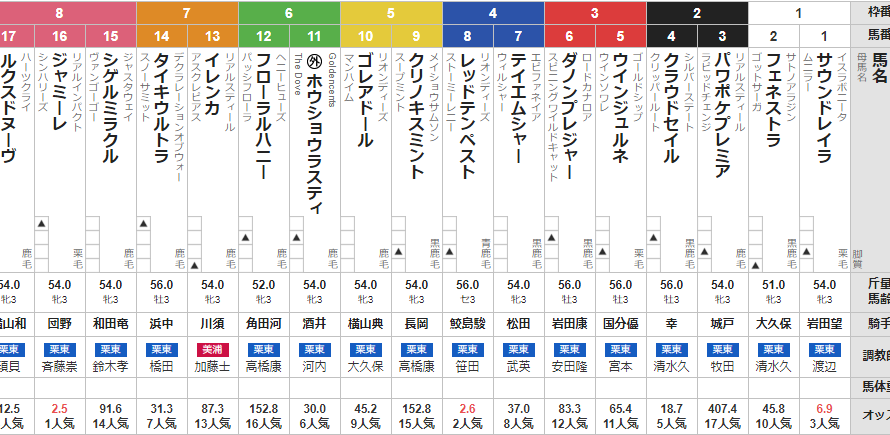 日曜阪神5R 3歳未勝利 予想