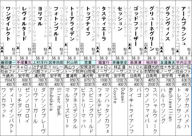 弥生賞 2023 出走馬全頭分析