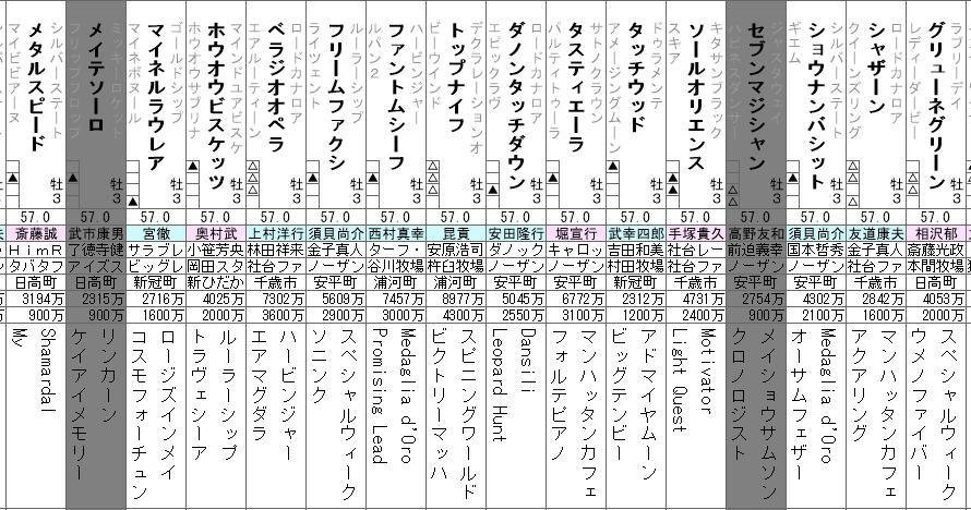 皐月賞 2023 出走全頭分析