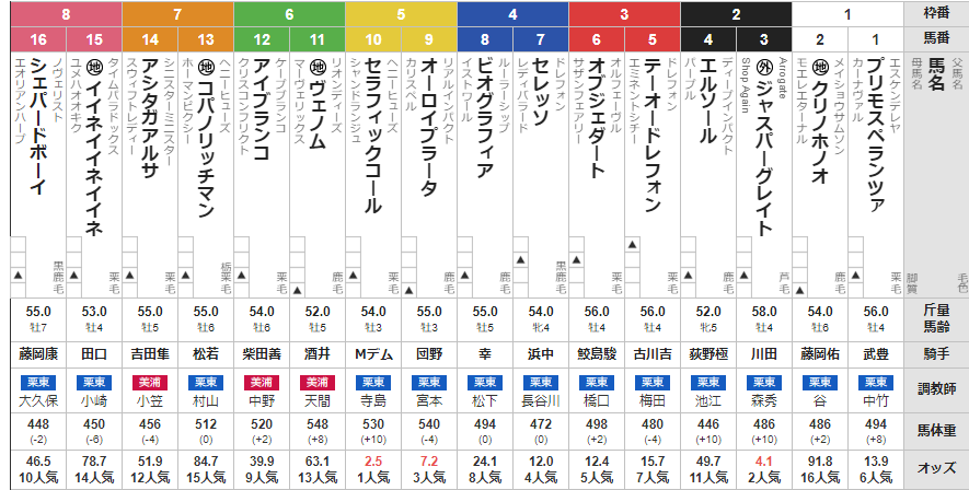 月曜阪神11R JRAアニバーサリーS 予想