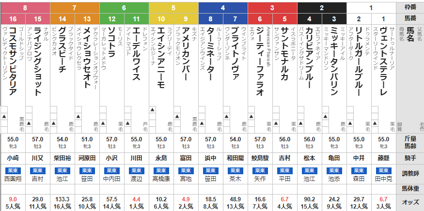 月曜阪神4R 3歳未勝利 予想