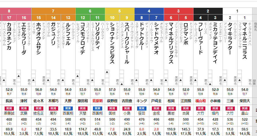 土曜中山11R 初富士ステークス　予想